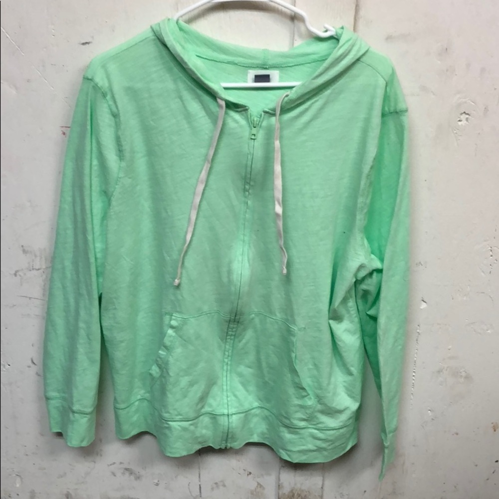 Mint green lightweight hoodie